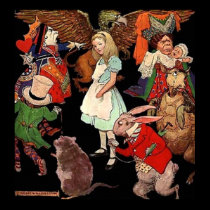 Leinwand-Plakat-Alice im Wunderland poster