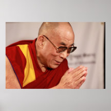 Leinwand-Porträt des Dalai Lama Plakatdrucke