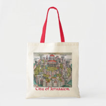 Leinwand-Reise-Taschen-Tasche - Stadt von Jerusale