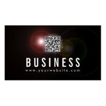 Lens Flare Investment Banker Business Card