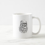 Leonardo da Vinci Linie Zeichnen Kaffee Tasse