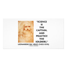 Leonardo da Vinci-Wissenschafts-Kapitän Practice S Individuelle Photo Karte