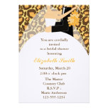 Leopard-Druck-Brautparty-Einladungen