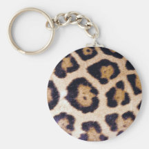 Leopard-Druck-große Katzen-wirklicher Pelz-Muster- Schlüsselbänder