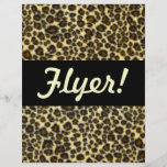 Leopard-Druck-kundengerechter Flyer