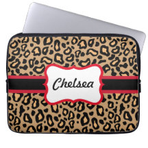 Leopard-Druck-Laptop-Hülse Laptop Schutzhülle