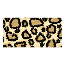 Leopard-Druck-Muster, Brown und Schwarzes Fotogrußkarten