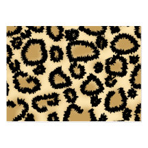 Leopard-Druck-Muster, Brown und Schwarzes Visitenkartenvorlage