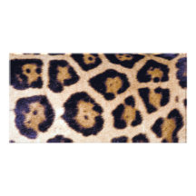 Leopard-Druck-Muster-kundengerechte Foto-Karte Personalisierte Foto Karte
