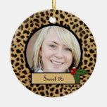 Leopard-Druck-Weihnachtsverzierung des Bonbon-16 Weihnachtsornament