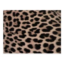 Leopard-Hauthintergrund Postkarte
