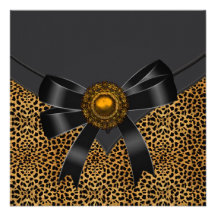 Leopard-Party Einladung