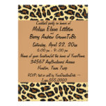 Leopard Print Custom Invitation einladungen