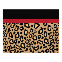 Leopard-Tierdruck-Einladungen