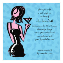 Leopardblau; bachelorette ankündigungskarte