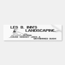 Les B die Landschaftsgestaltung Gasthauses Auto Sticker