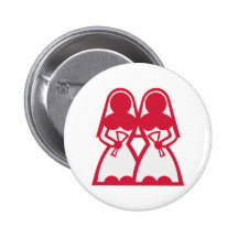 Lesbische Heirat Button