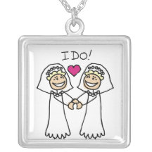 Lesbische Hochzeit Braut Amuletten