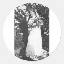 Lesbische Hochzeit circa 1920 Runde Aufkleber