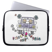 Lesbische Hochzeits-Bräute Laptop Sleeve Schutzhüllen