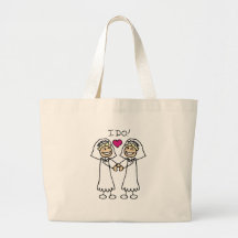 Lesbische Hochzeits-Taschen-Tasche
