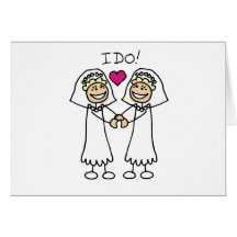 Lesbische Hochzeitstag-Karte
