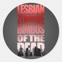 Lesbische ZombieBimbos des toten Aufklebers
