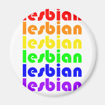 Lesbischer Regenbogen Kühlschrankmagnet
