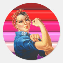 Lesbischer Stolz Runde Sticker