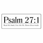 Lesen Sie das Bibel-Psalm-27:1 Photoskulptur