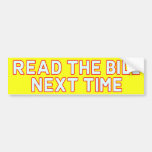 Lesen Sie den Bill-Autoaufkleber