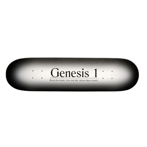 Lesen Sie die Bibel-Genese 1 Personalisierte Skateboards