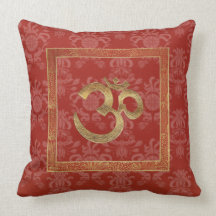 lesen Sie goldenes Damast OM-Wurfs-Kissen 20" x 20