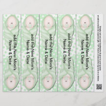 Lesezeichen-Bevorzugungen für Baby-Duschen-Gastges Bedruckte Flyer