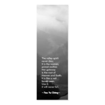 Lesezeichen Tao Te Ching No.6/ Visitenkarten Vorlagen
