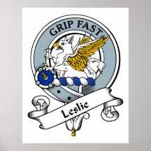 Leslie-Clan-Abzeichen Posterdruck