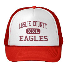 Leslie County - Eagles - hoch - Hyden Kentucky Retrokultkappe
