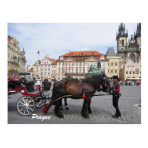 Let´s gehen, in Prag-Postkarte zu besichtigen