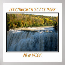 Letchworth Staats-Park - Mitte-Fälle Poster
