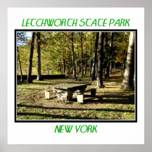 Letchworth Staats-Park - Tee-Tabellen-Felsen Plakate