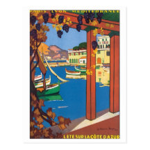 Lete Sur La Cote d'Azur Postkarte