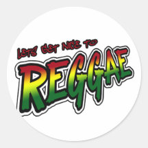 Lets erhalten zur REGGAE Tollpatsch Dubstep Reggae Aufkleber