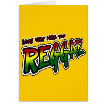 Lets erhalten zur REGGAE Tollpatsch Dubstep Reggae Karten