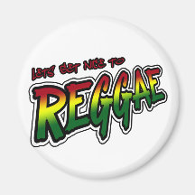 Lets erhalten zur REGGAE Tollpatsch Dubstep Reggae Magnete