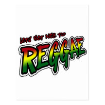 Lets erhalten zur REGGAE Tollpatsch Dubstep Reggae Postkarten