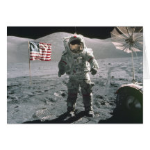 Letzt-Mann Apollo 17 auf der Mond-Anmerkungs-Karte