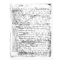 Letzte Seite 'eines La Recherche du Temps Perdu' Postkarten