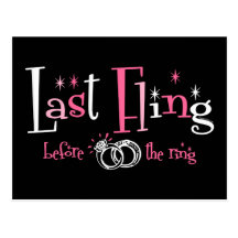 Letzter Fling vor dem Ring Postkarte