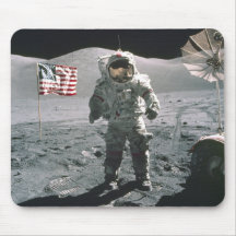 Letztmann Apollo 17 auf dem Mond Mousepad