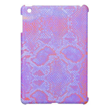 Leuchtstoff lila rosa Imitat Snakeskin Ipad Kasten